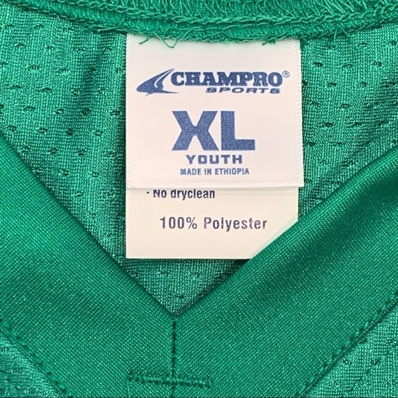 2 Champro Fire Football Jerseys Kelly Green Youth Xl - Picture 4 of 7